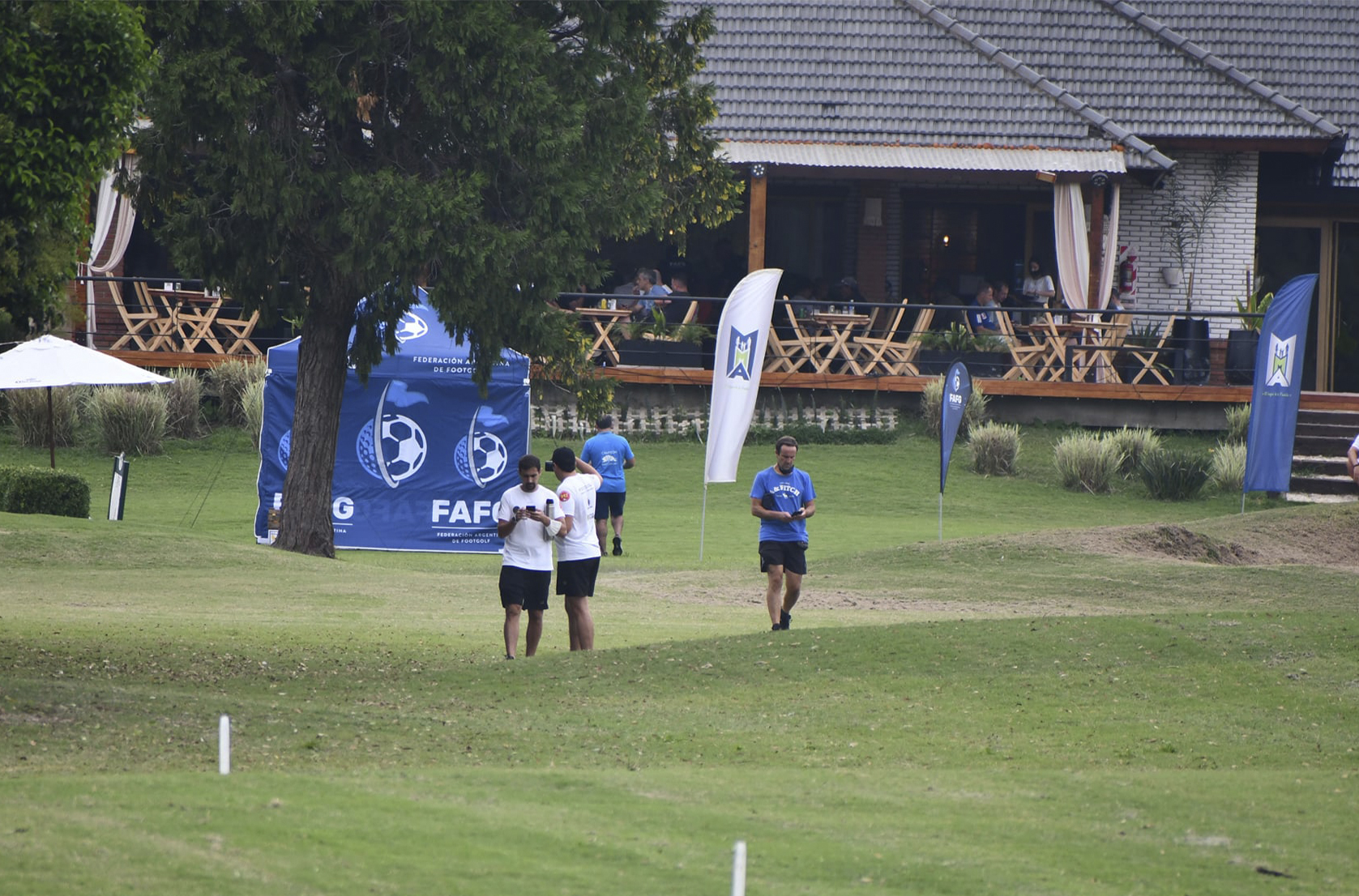 Vista del club y el campo de juego de Los Cedros